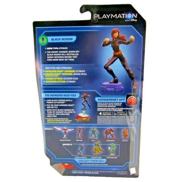 Disney Marvel Avengers Playmation Action Figure Series 2 Black Widow New - Picture 2 of 2